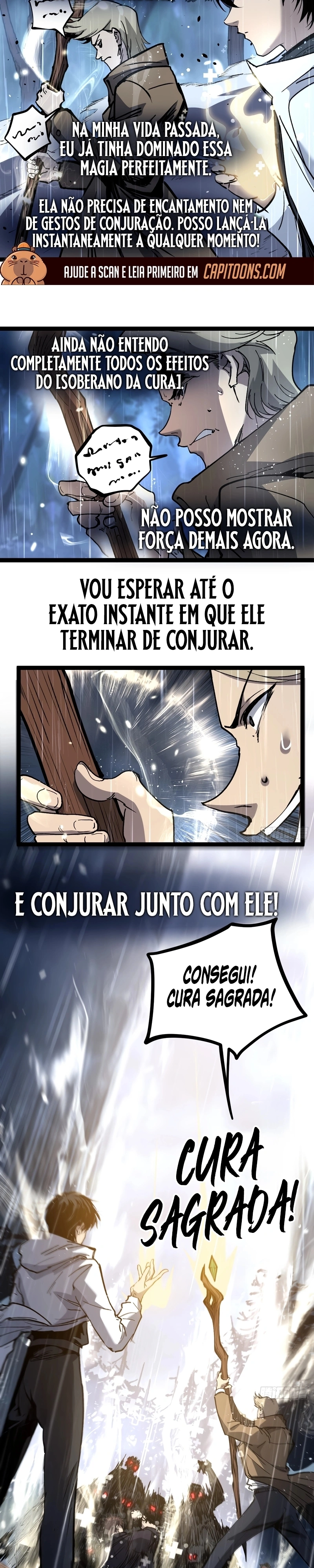 Minha Técnica de Cura Copia Tudo, Eu Detonei o Abismo Capítulo 2 Página 12